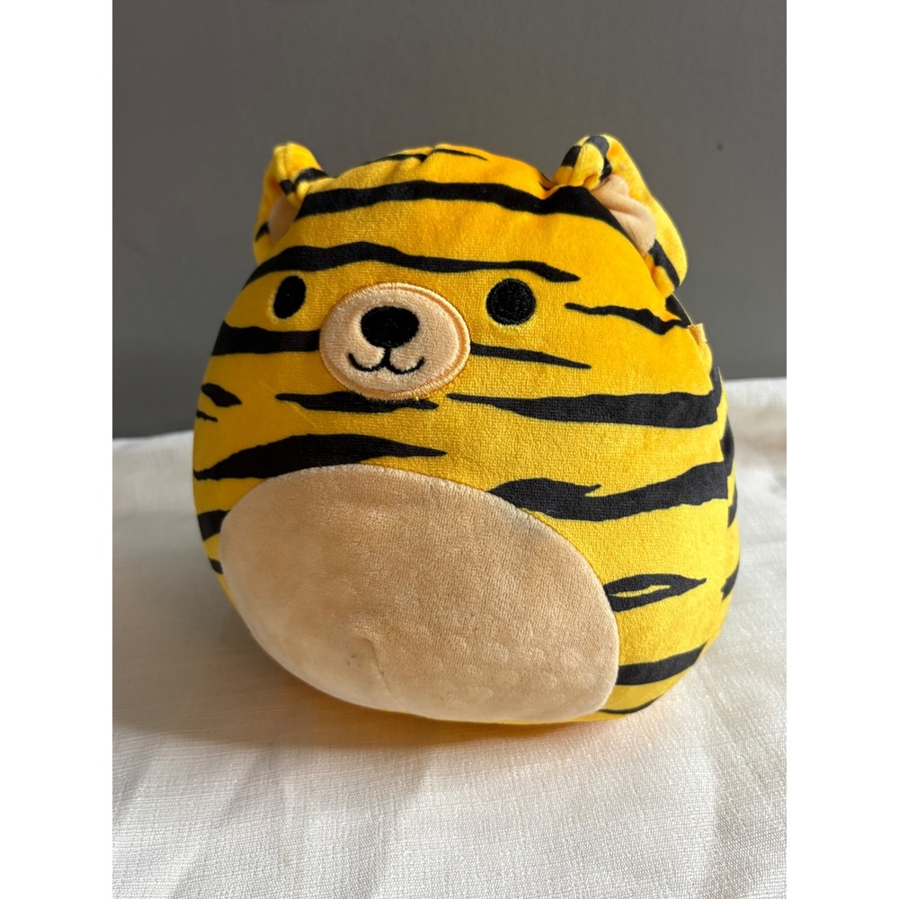 Squishmallows Kellytoy Tiger Yellow Black Striped 8 Inch Plush Stuffed Animal